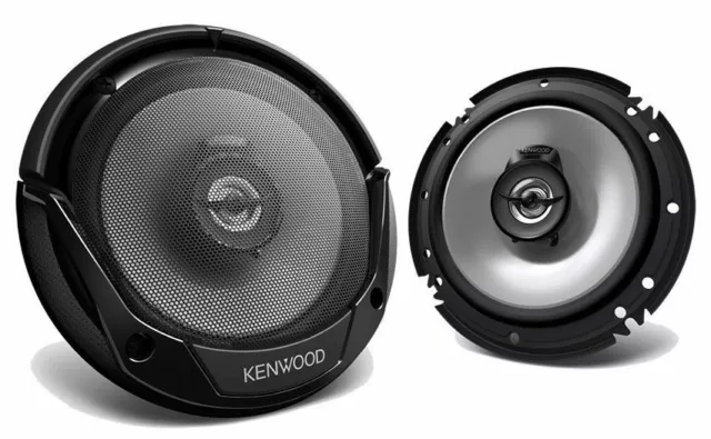 4) Kenwood KFC-1666S 6.5" KFC 2-Way Coaxial Car Audio Speakers