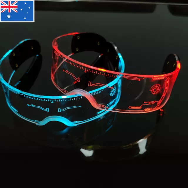 Luminous Glasses LED Light Up Visor Eyeglasses for Costume Neon DJ New