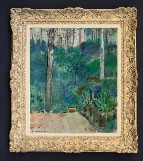 Peintre De L'ecole De Paris Vers 1950 Paysage Fauviste A Lacanau Arcachon (78)