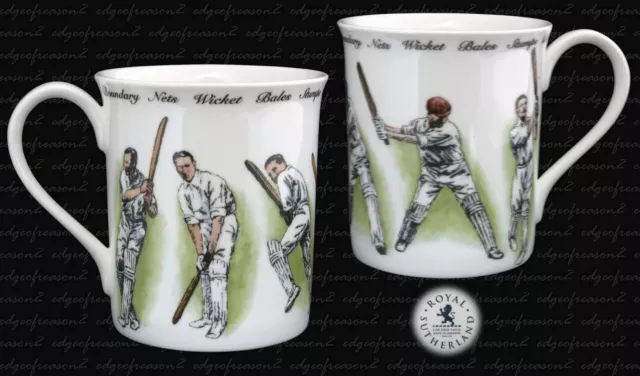 Hudson Middleton For Royal Sutherland Fine Bone China Mug Cricket