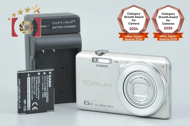 CASIO EXILIM EX-ZS25 White 16.1MP Tested Working With Battery From