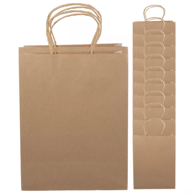 12 pz sacchetto di carta Kraft da asporto regalo cellulare shopping borse piatte