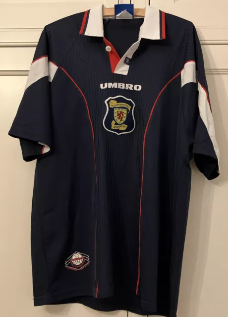 Scotland National Team 1996-98 Umbro home football shirt jersey XL Tartan Army