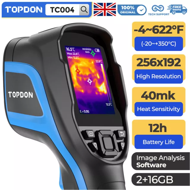 TOPDON TC004 Handheld Temperature IR Imaging Camera Infrared Thermometer Image