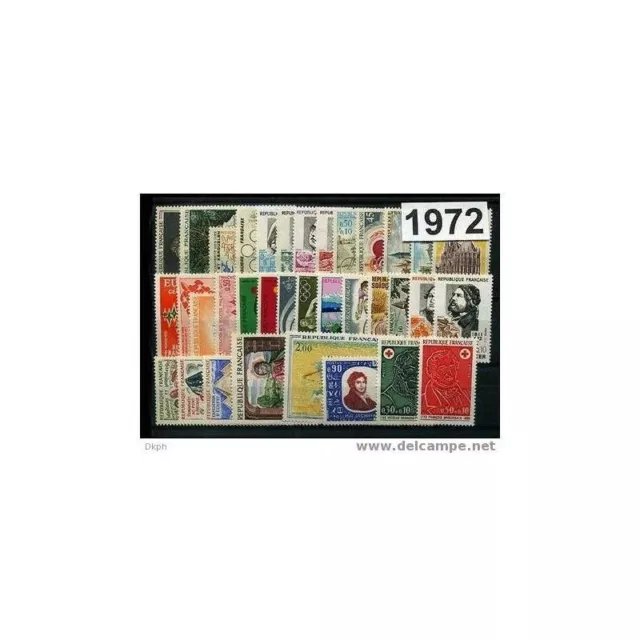 Frankreich  Jahrgang 1972** postfrish 35 marken) Komplett)