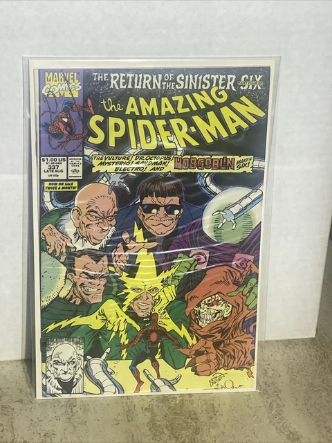 Amazing Spider-Man #337 Return of the Sinister Six 1990 Marvel Comics