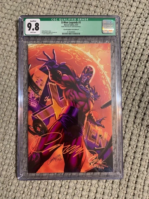 X-men Legends 1 J Scott Campbell Magneto Virgin Variant CGC 9.8 Qualified COA