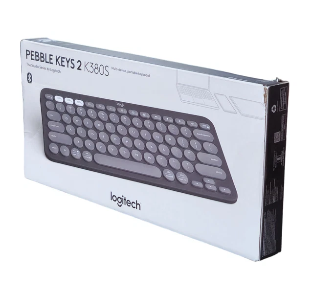 Logitech K380s Pebble 2 Keys Wireless Keyboard  BLACK