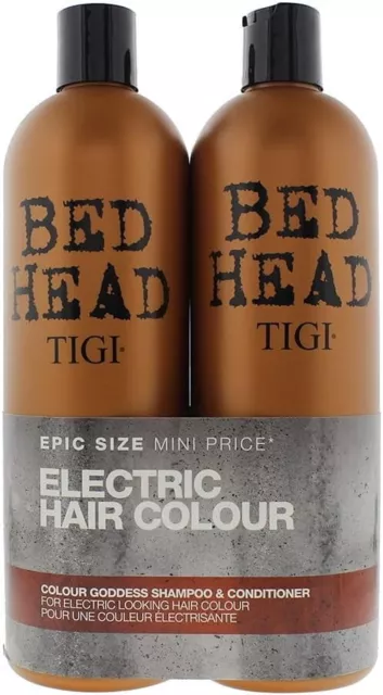 Tigi Bed Head Colour Goddess Electric Hair Colour Duo Pack Shampoo & Conditioner