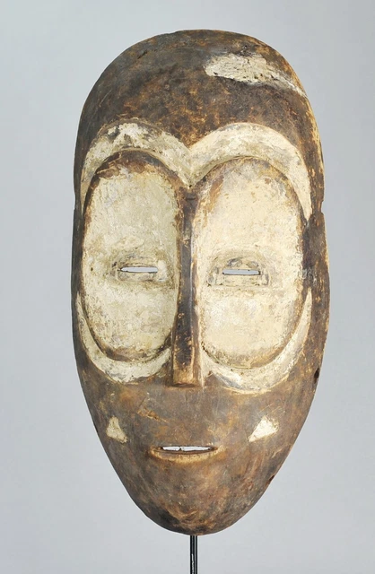 Large 15" BEMBE Zoomorphic Owl Wood Mask Congo DRC African Tribal Art 1211
