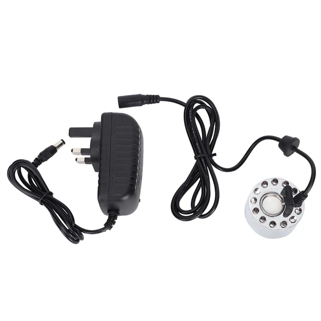 Silver Aquarium 12 LED Luce Ultrasuoni Mist Maker Atomizzatore Fontana D'acq DB3