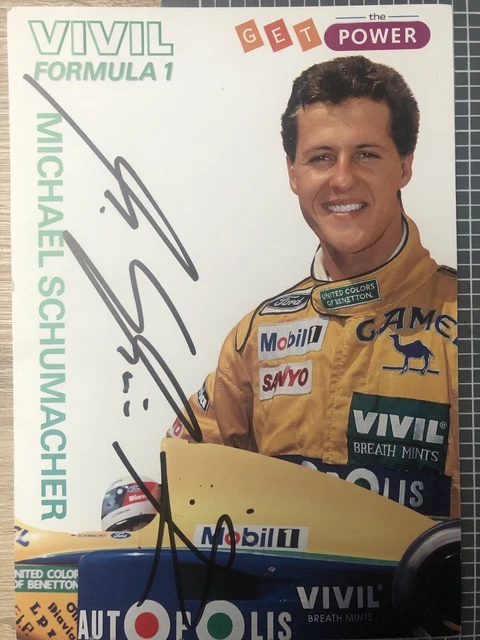 ORIGINAL SIGNED AUTOGRAPH Card by Michael Schumacher £157.33 - PicClick UK