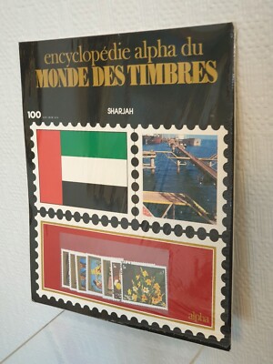 Neuf sous blister Encyclopédie alpha du monde des timbres n°100 Sharjah 