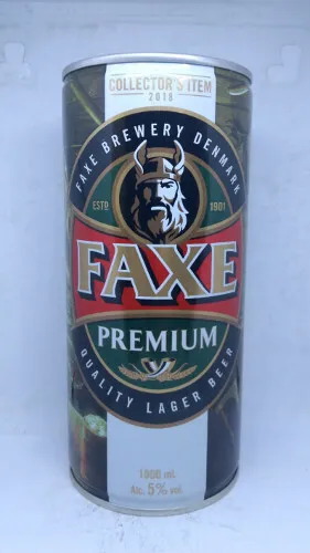 EMPTY LTD 2018 Ed Faxe Premium Beer can - version A; 1000 ml; BOTTOM  (Denmark) $7.42 - PicClick