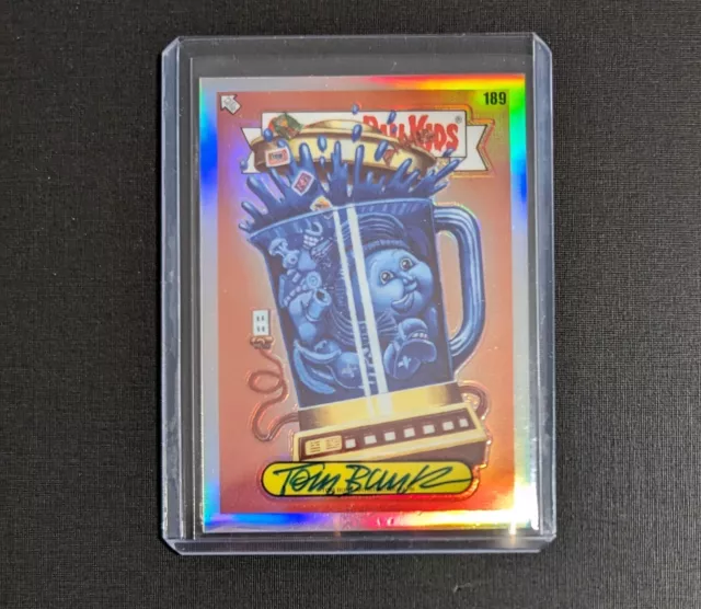 Garbage Pail Kids GPK Chrome Series 5 2022 #189 /50 Signed Tom Bunk