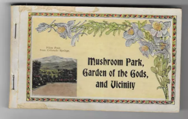 Vintage-Postcard Folder-Mushroom Park-Garden Of The Gods-Colorado-20 Postcards