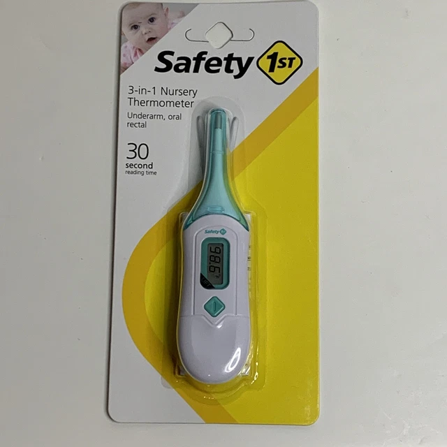SAFETY 1ST 3IN1 Nursery Baby Thermometer Underarm, Oral, Rectal 30