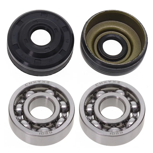 Kit De 2 Joints De Collecteur D'admission Pour Tronçonneuse Partner 350/351 - Compatible P350, En Fer Gris - 12
