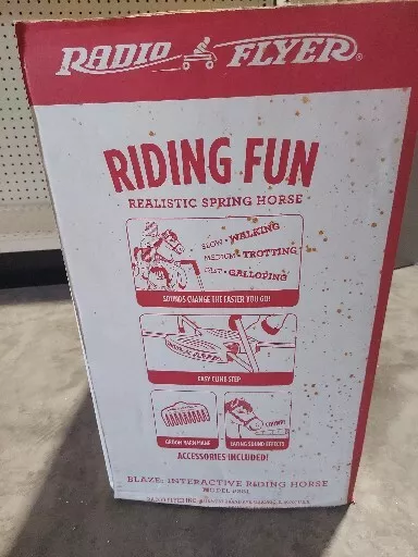 Radio Flyer, Blaze Interactive Spring Horse, Ride-on with Sounds. Model 381 -NIB 3