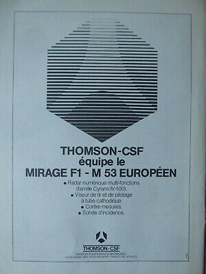 12/1989 PUB THOMSON-CSF IGUANE VARAN AGRION AIRBORNE RADAR MPA ORIGINAL AD 