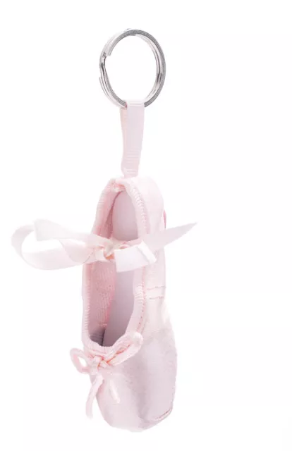 Girls Ladies All Colours Satin Pointe Ballet Shoe Keyring Chain Katz Dancewear