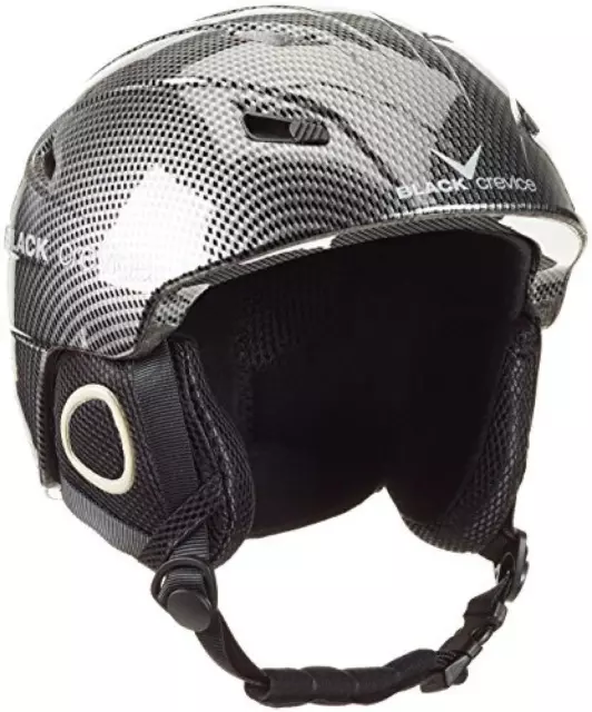 (TG. S (55-56 cm)) Black Crevice Kitzbühel, Casco Sci Uomo, Nero Carbonio, S -