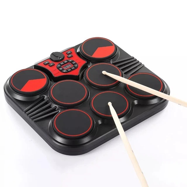 DRUM PRACTICE SET Foot Pedals 5 Kits De Batterie Numériques Pour EUR