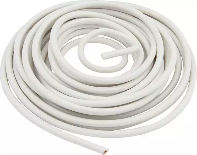 Allstar Performance    All76572    10 Awg White Primary Wire 10Ft