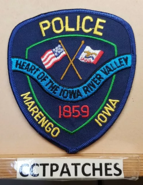 Marengo, Iowa Police Shoulder Patch Ia