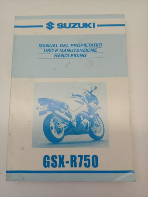 Manuale Uso E Manutenzione Suzuki Gsx R750 2000 99011-33F50-Sdi