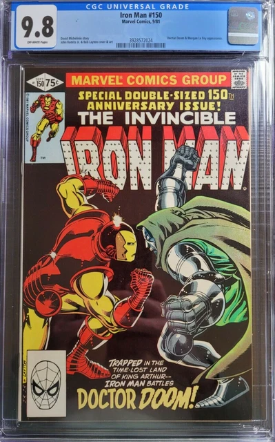 1981 Iron Man 150 CGC 9.8 Doctor Doom Battle Cover. 150th Anniversary Issue RARE