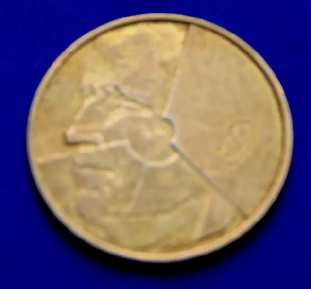 Münze, Belgien, König Baudouin 5 Francs, 5 Frank, 1986, Brussels, S+ Bronze