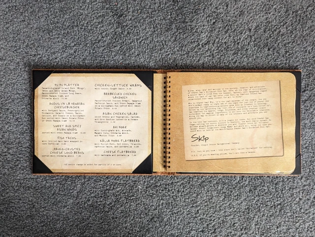RARE - 2011 Trader Sam's Enchanted Tiki Bar hard cover menu with updated food! RARE - 2011 Trader Sam's Enchanted Tiki Bar hard cover menu with updated food!