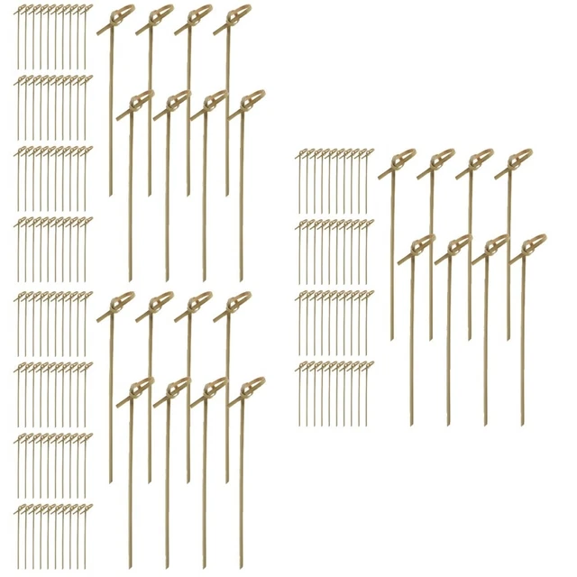 300 palillos anudados fruta pinchos de cóctel pinchos de bambú