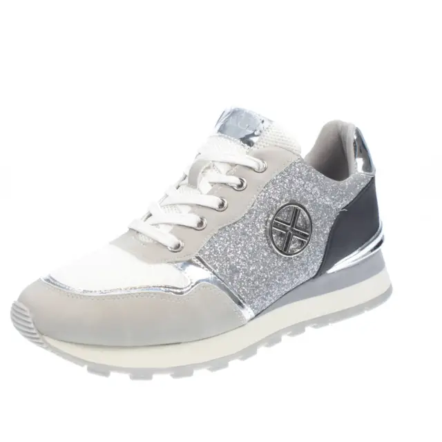 Xti Footwear Sneakers Glitter Con Suola Rialzata Azzurro - Taglia 38 Scarpe