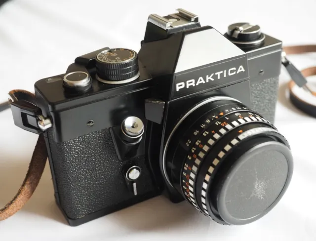 Appareil photo Ancien- PENTACON PRAKTICA LTL3 avec Objectif  DOMIPLAN 50mm F2.8