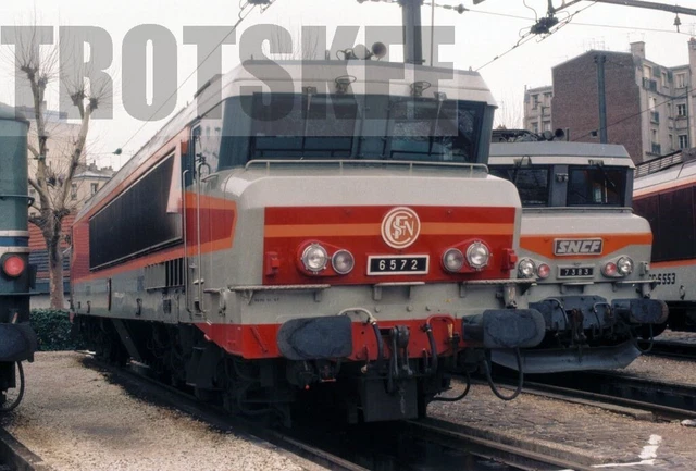 35mm Colour Negative SNCF French Railways Electric Loco 6572 c1995 France