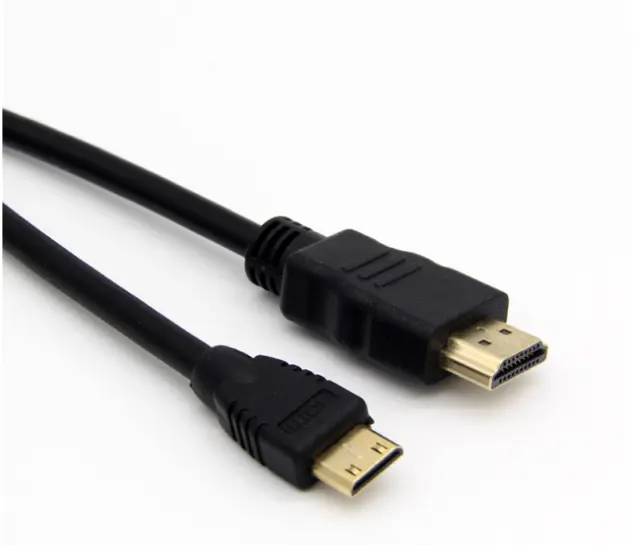 Mini HDMI Male to Stand Hdmi Male Cable Full HD 3D 1080p Gold Plated Connectors