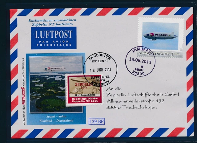 119b) Zeppelin NT, Flug Finnland - Deutschland 2013 + 139.BP