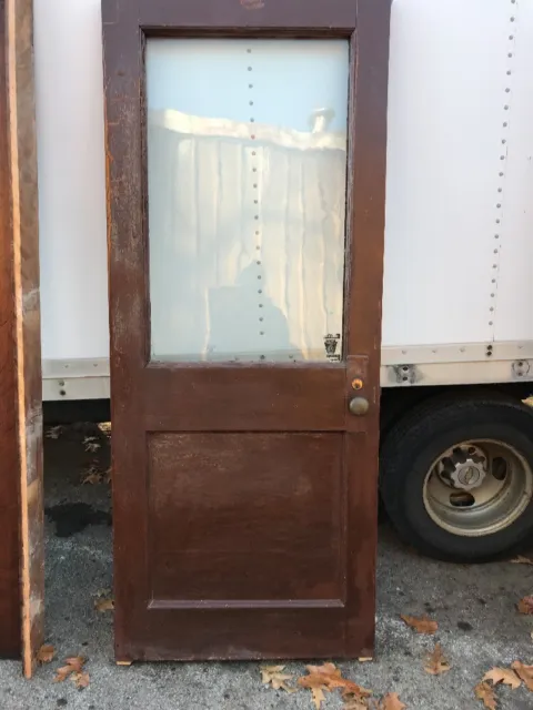 Hol 3 Antique Oak Entrance Door 32 5/8 X 82.5