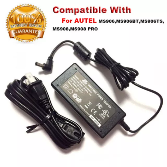 Genuine AC Battery Charger Power Adapter For Autel Maxisys MS906 MS906TS MS906BT