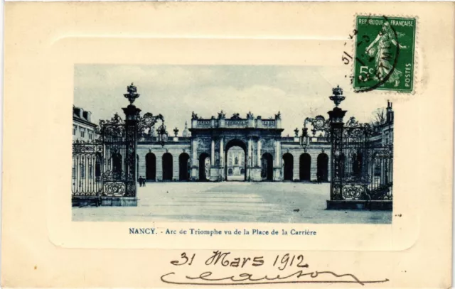 CPA NANCY - Arc de Triomphe seen from Place de la Carriere (484054)