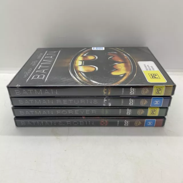 Batman Returns Batman Forever Batman & Robin DVD Bundle Region 4 Brand New