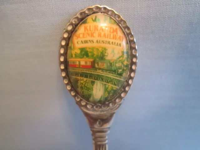 Collectors Souvenir Tea Spoon Sonic Products "Cairns- Kuranda Railway Australia"