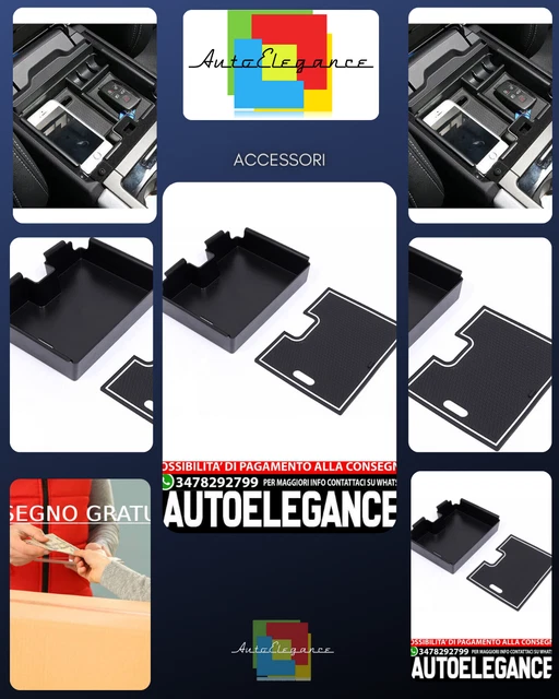 PER KIA-EV6 2021-2024 Console Centrale Scatola Portaoggetti Vassoio Inferiore Strato Ordinatore - 12