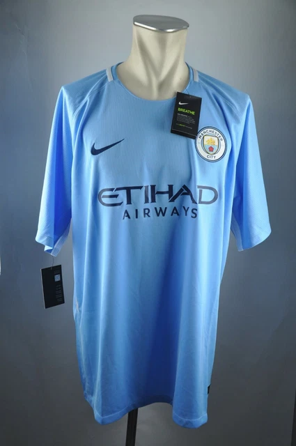 2017 Manchester City Nike Trikot Home jersey Gr XL / XXL Shirt Etihad Airways