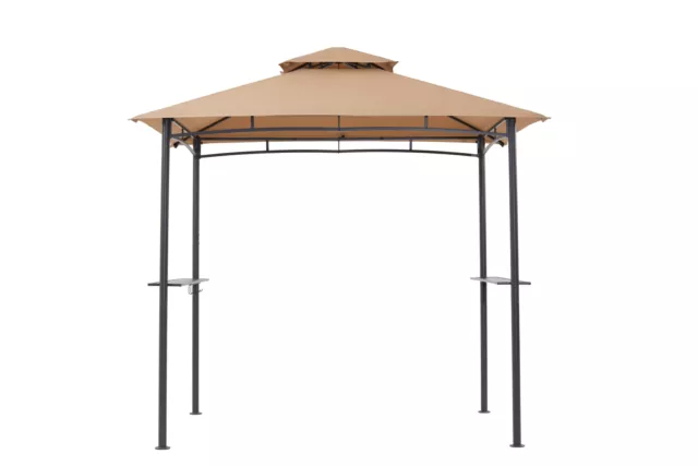 Grillpavillon BBQ 1,52x2,44m inkl.  Flammschutzdach sand NEU & OVP