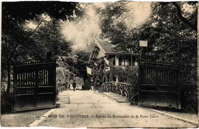 CPA Bois de Vincennes - entrance to the Restaurant de la Porte Jaune (259952)