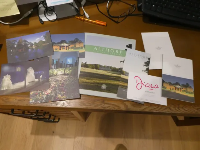 Althorp Living History Official Guidebook, Postcards, Leaflets Diana Spencer