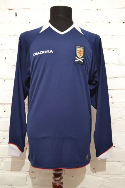 Scotland 2008/2010 Home Football Shirt Soccer Jersey Diadora Maillot Mens M